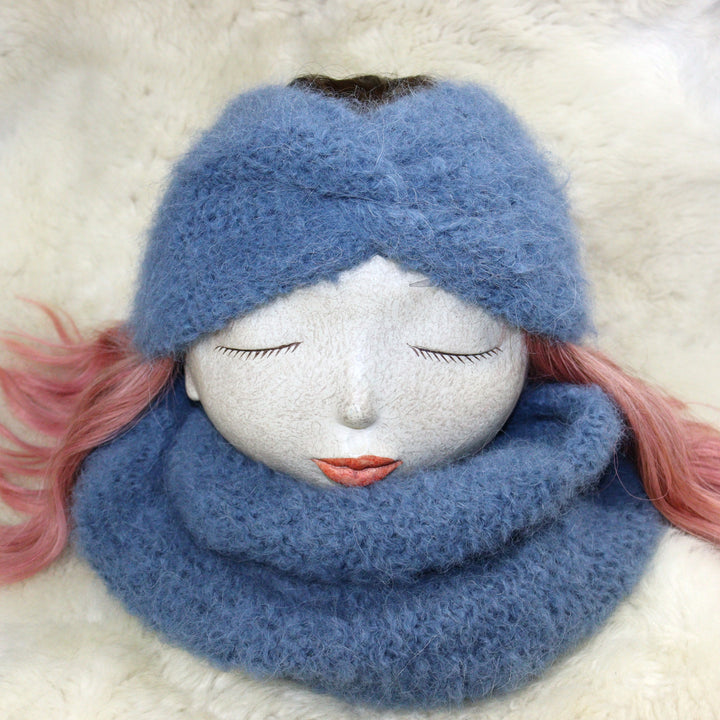Soft headband with alpaca wool - Puffy