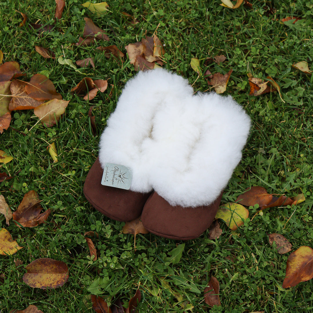 Leather slippers