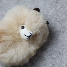Load image into Gallery viewer, NEW! Alpaca shaped key ring made of alpaca fur
