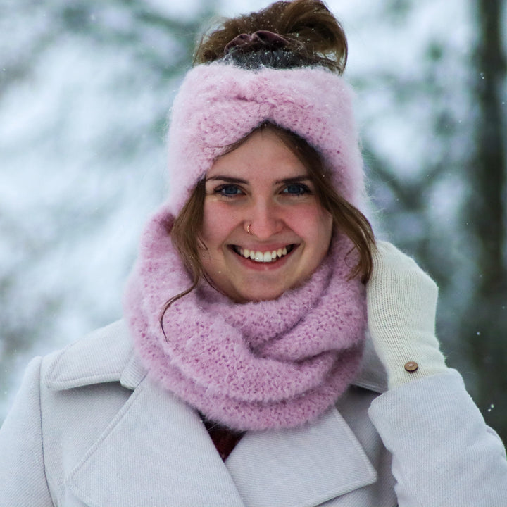 Soft headband with alpaca wool - Puffy